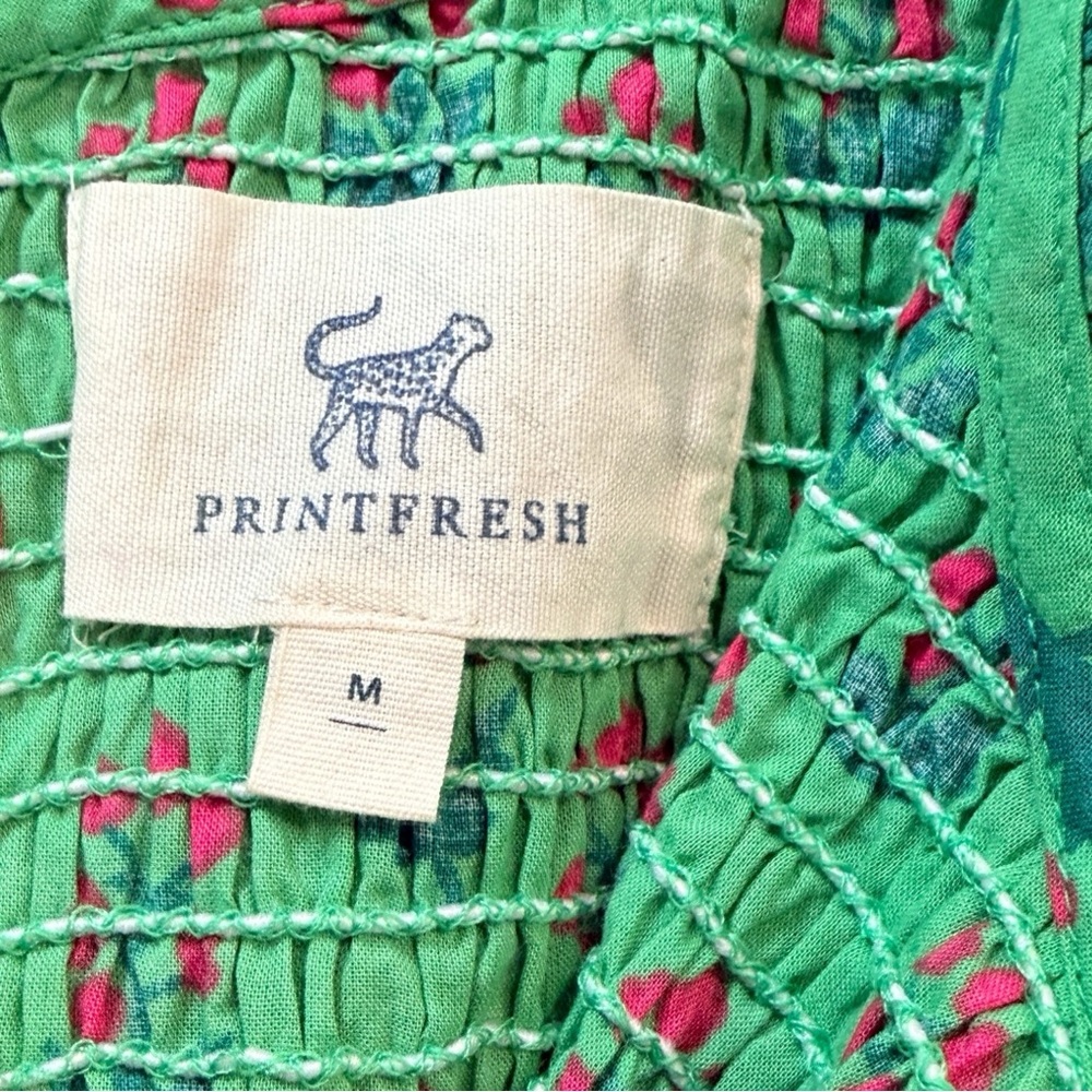 Printfresh High Priority Blouse Clover Green Flor… - image 8